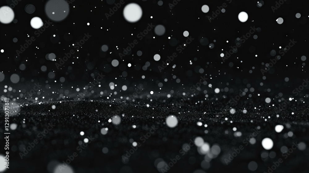 Poster Stunning abstract bokeh background with varied sizes and depth