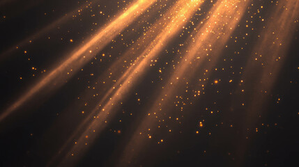 Dramatic bronze smoke with glittering dust for atmospheric background design