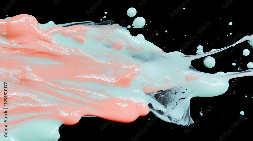 Poster Abstract brushstroke background with vibrant swirls and subtle textures