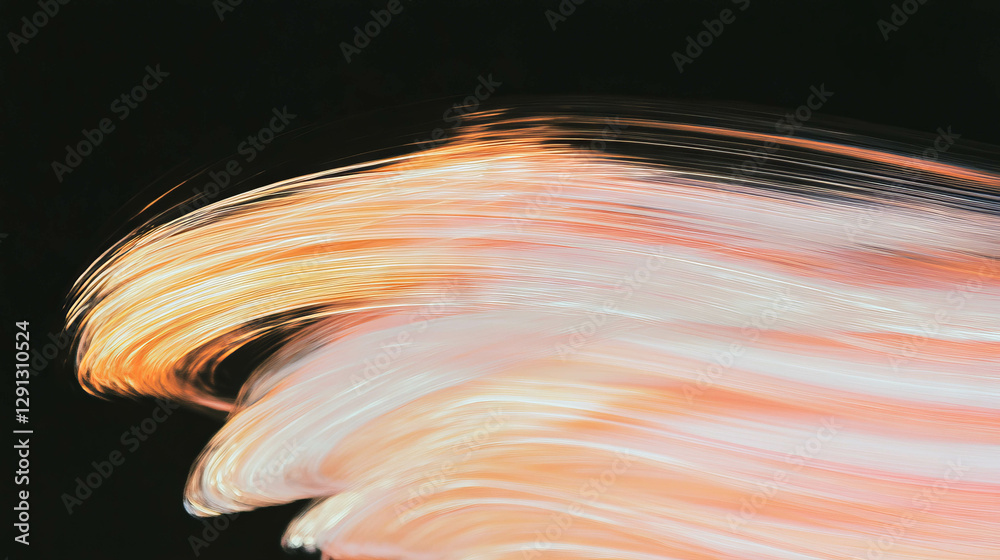 Poster Abstract flowing brushstrokes background with dynamic rhythm and movement