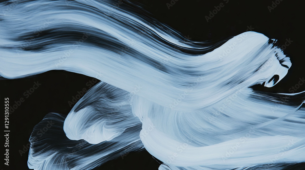 Poster Dynamic brushstrokes creating a rhythmic abstract background design