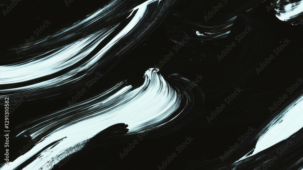 Poster Abstract brushstroke background with dynamic artistic flow