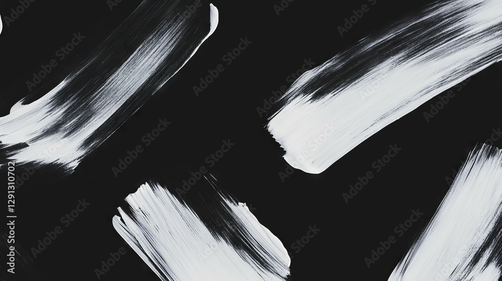 Poster abstract monochrome brushstroke pattern background for creative design