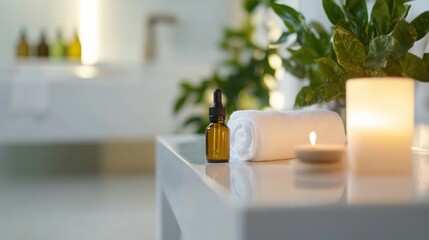 Hypertension patient enjoying a relaxing bath with essential oils. Featuring stress relief and self-care