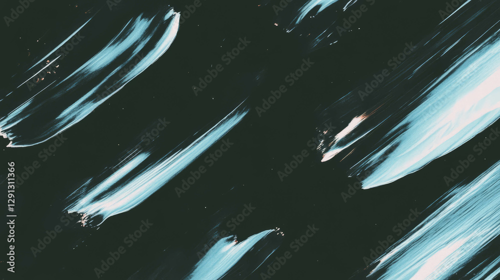 Poster abstract brushstroke composition reflecting light with dynamic movement