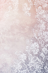 Obraz premium Illustration of a delicate lace pattern with intricate floral designs and soft, pastel hues. The elegance of the lace combined with the subtle colors creates a romantic and refined atmosphere.