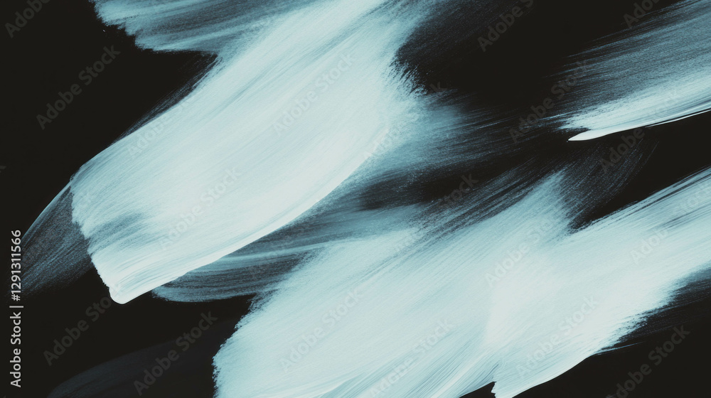 Poster Abstract art with dynamic brushstroke pattern and blurred edges