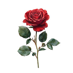 Obraz premium Rose in Full Bloom – Elegant and Romantic Flower