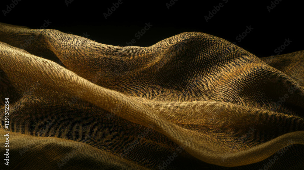 Poster Textured burlap fabric background for rustic and natural design concepts