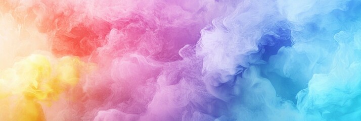 Fototapeta premium 3d background minimalistic mockup with space for text pastel rainbow watercolor explosion