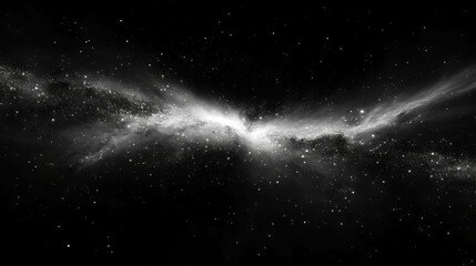 Celestial light reflection in cosmic space background for design