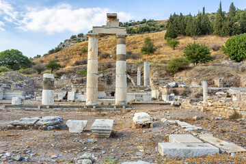 Beautiful view of Ephesus, a very important archaeological site in Turkey
