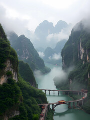 view from the mountain