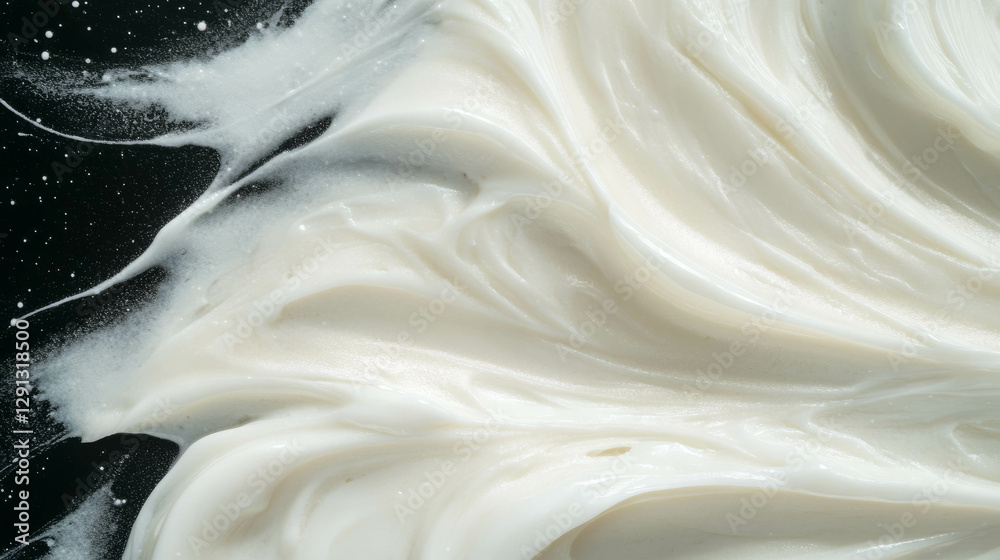 Poster Cream frosting background with abstract shapes for creative design projects
