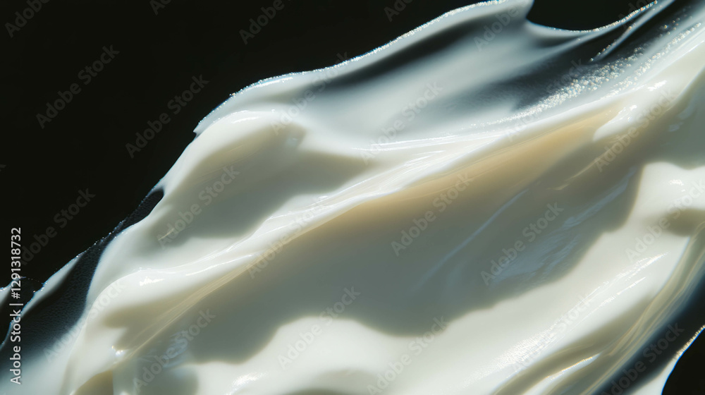Poster Metallic surface with reflective cream texture for abstract design concepts