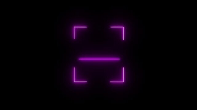 QR code scanner, isolated on transparent background with alpha channel. Animation of seamless loop.