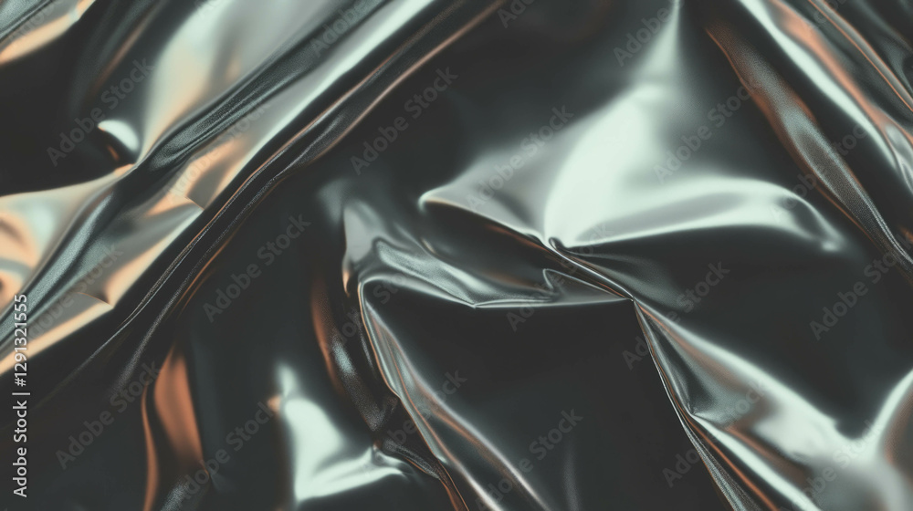 Poster metallic foil texture background with crumpled design for creative projects