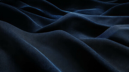 Fototapeta premium Dark indigo denim and deep fabric texture for fashion design and crafting projects