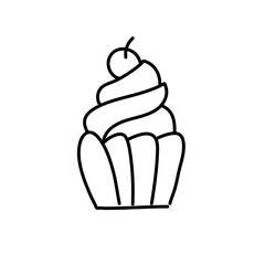 Fast food vector line icon
