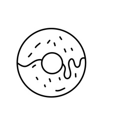 Fast food vector line icon
