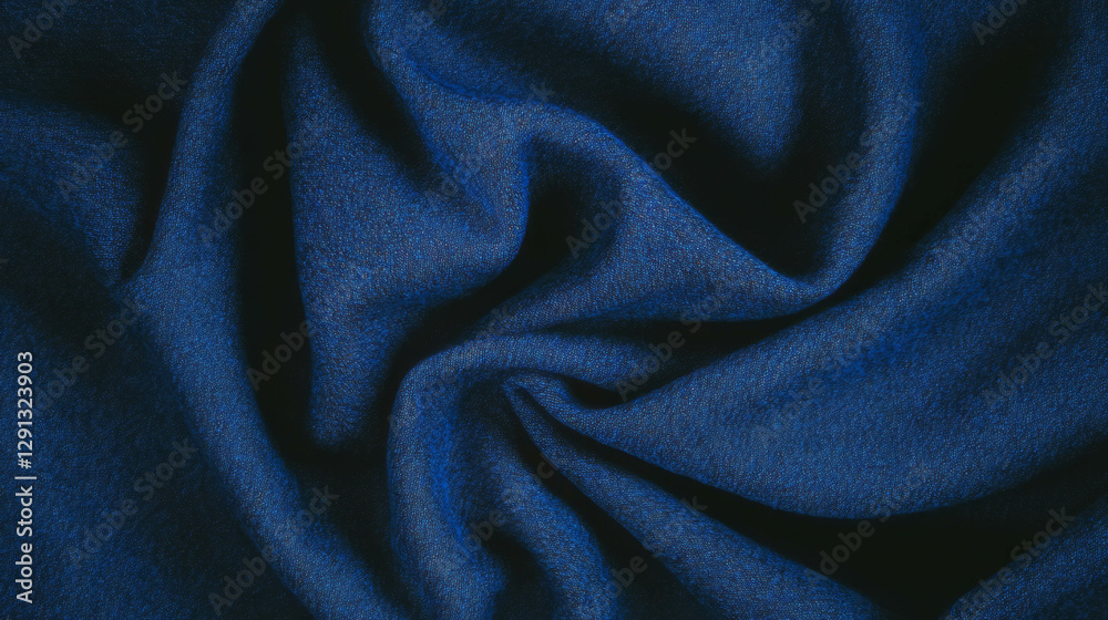 Poster denim texture with subtle paisley pattern for fabric design and background