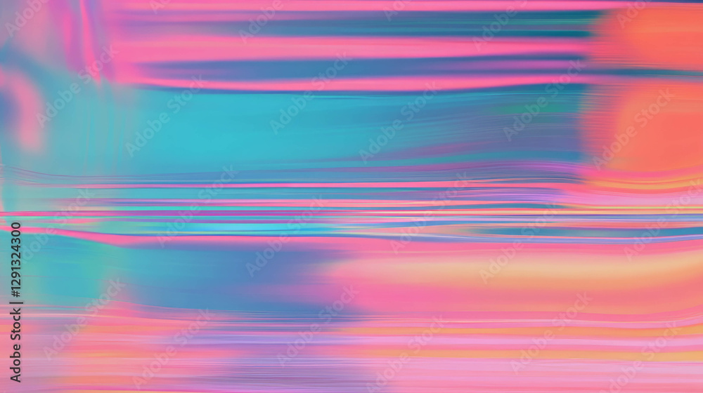 Poster colorful abstract glitch art background with distorted pixel effect for modern design
