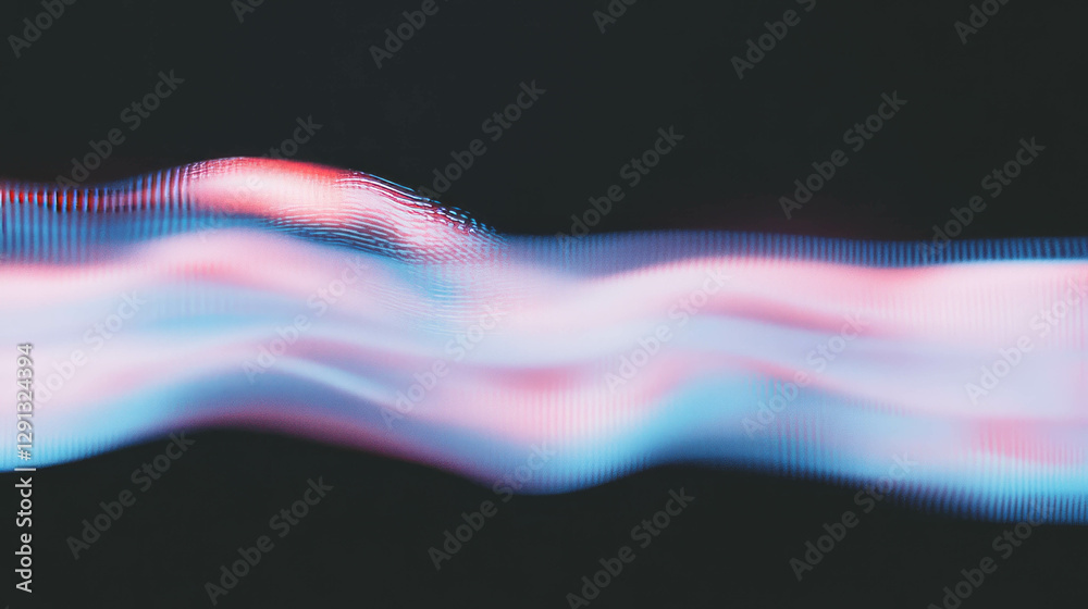 Poster Abstract digital glitch art background with distorted colors for modern design