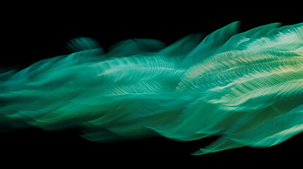 Vibrant emerald green fern fronds motion background for nature and design projects