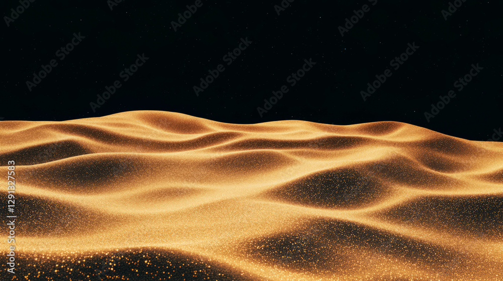 Poster mesmerizing sand dunes with soft diffused lighting for desert aesthetic design