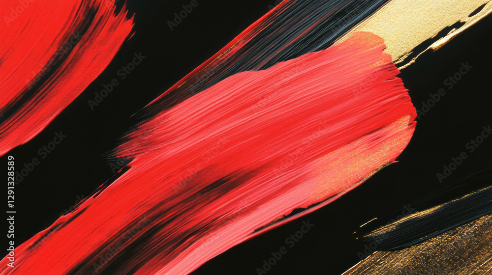 Poster abstract art background with dynamic dry brush strokes for creative design projects