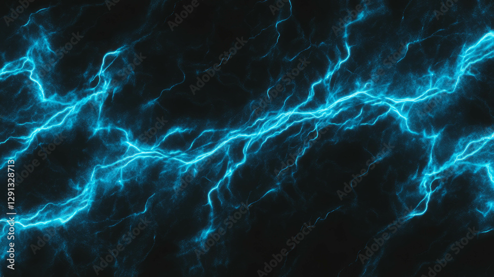 Poster electric blue light background with dynamic energy pattern for digital design