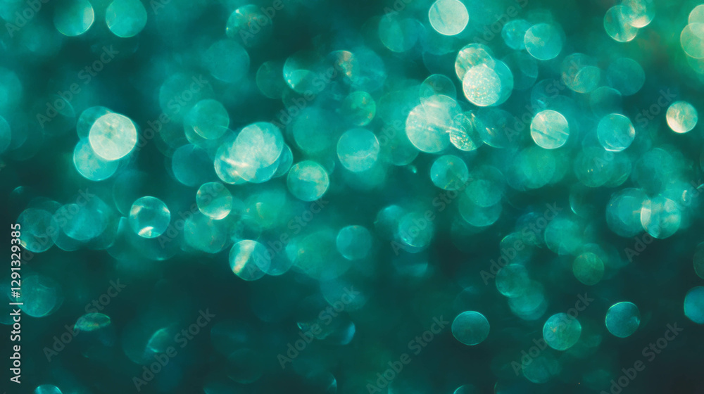 Aufkleber emerald bokeh background for elegant design projects