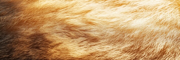 3d background minimalistic mockup with space for text, textured dog fur with a soft golden glow and shadows