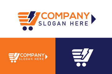 Online shop logos. shop logo, suitable for marketing business needs, online business logos, or promotional logos.