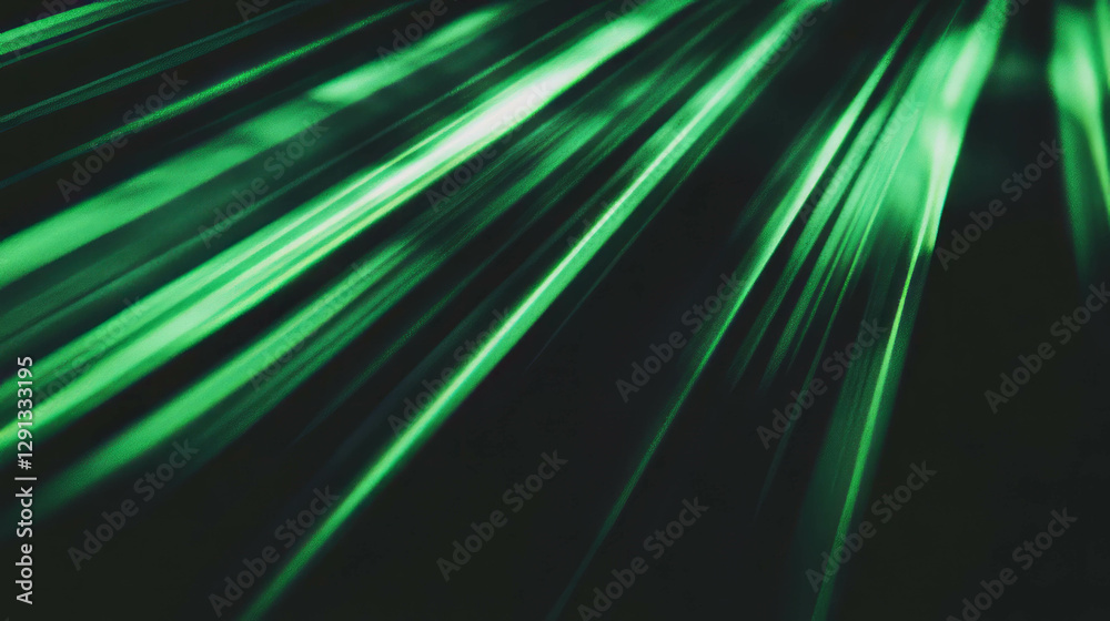 Aufkleber abstract background with falling mint green light rays for modern design projects