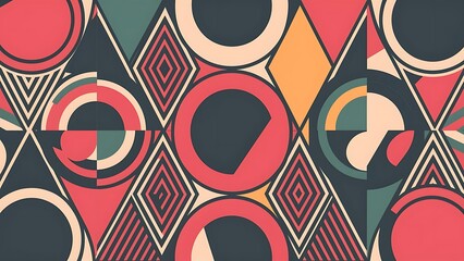Trendy round shapes with triangular angle design element vector illustration for wallpaper banner background card book illustration landing page