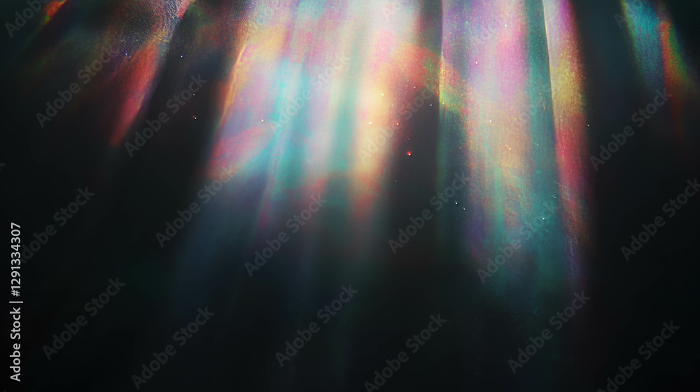 Aufkleber Abstract rainbow light rays with soft blur for creative design or event backdrop