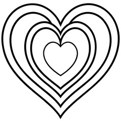 Contemporary Heart Line Art Concepts