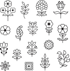 Indian decorative vector motifs