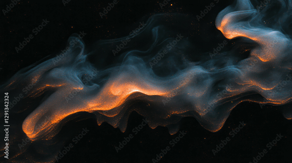 Poster Fluid marble texture with swirling abstract patterns for artistic backgrounds