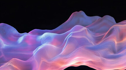 Obraz premium Abstract foam smears with vibrant colors and wavy shapes