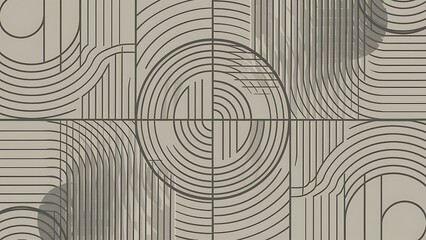 Creative geometric wallpaper minimal abstract background circle and wave composition vector illustration for wallpaper banner background or landing page