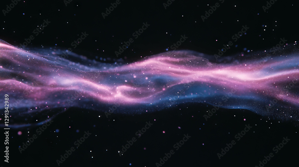 Poster Cosmic swirl of foam and dust with galactic energy for abstract design