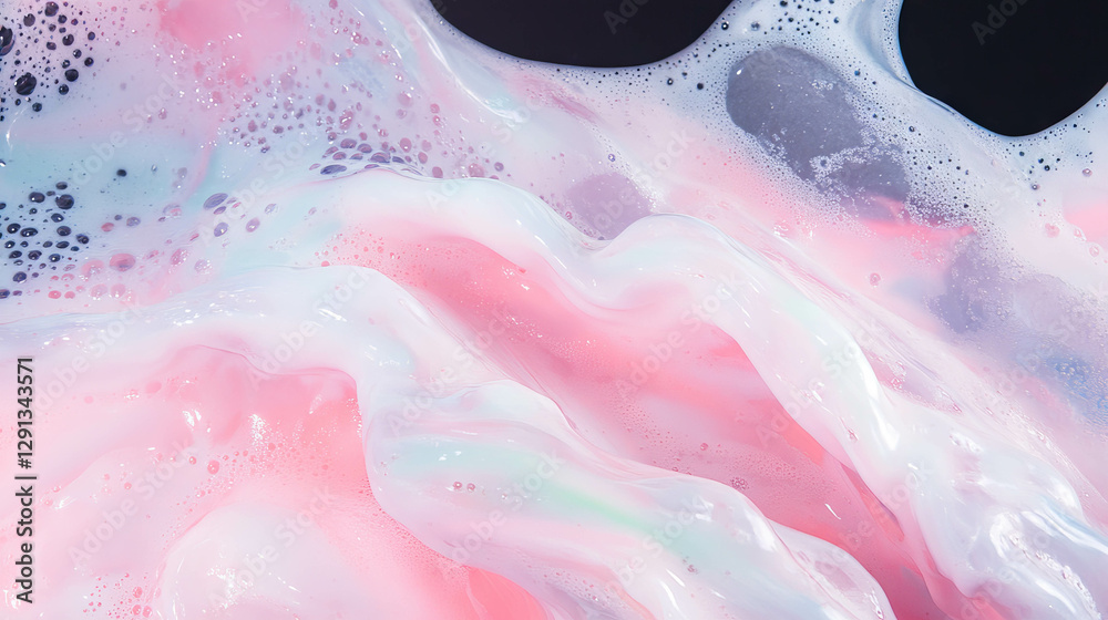 Poster abstract background with vibrant foam texture for creative design