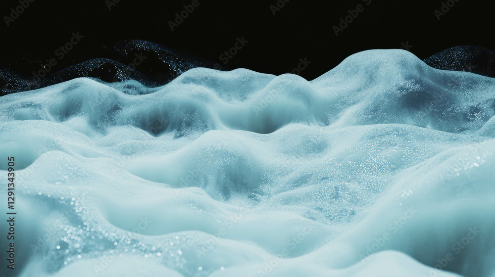Poster abstract waves of foam texture for modern design projects and creative backgrounds