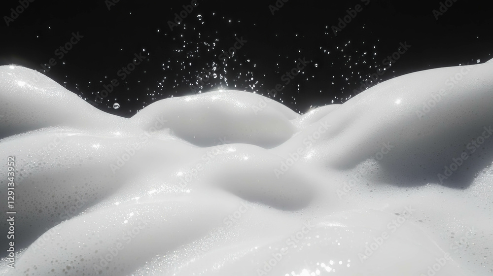 Poster Abstract foam smears background with subtle patterns and bubbles for creative design