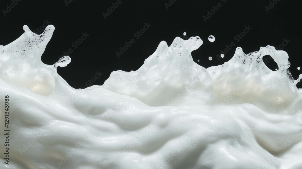 Poster abstract flowing foam texture for creative designs and backgrounds