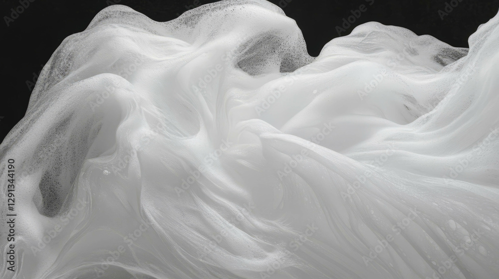 Poster abstract flowing foam waves creative background design for modern art projects
