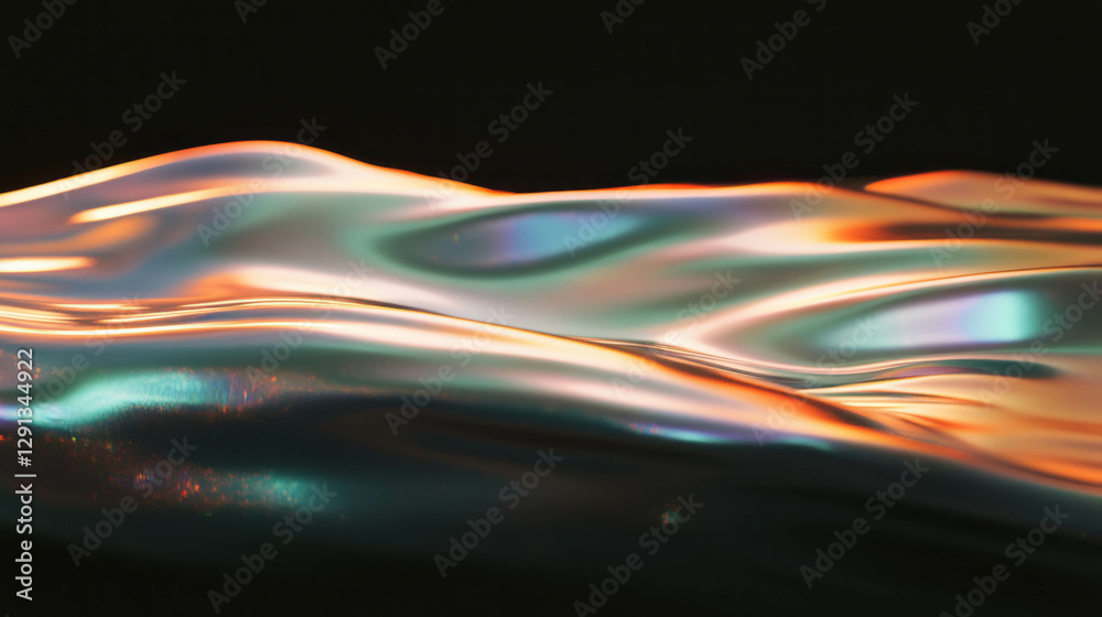 Poster abstract foam smears with textured surface reflections in artistic design
