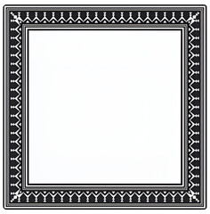 black and white frame with clipping path